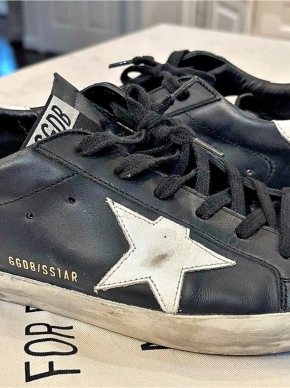 Golden Goose Super-Star Black & White Sneakers